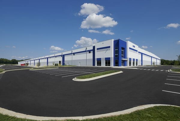 Hagerstown Crossing construction project - building and parking lot