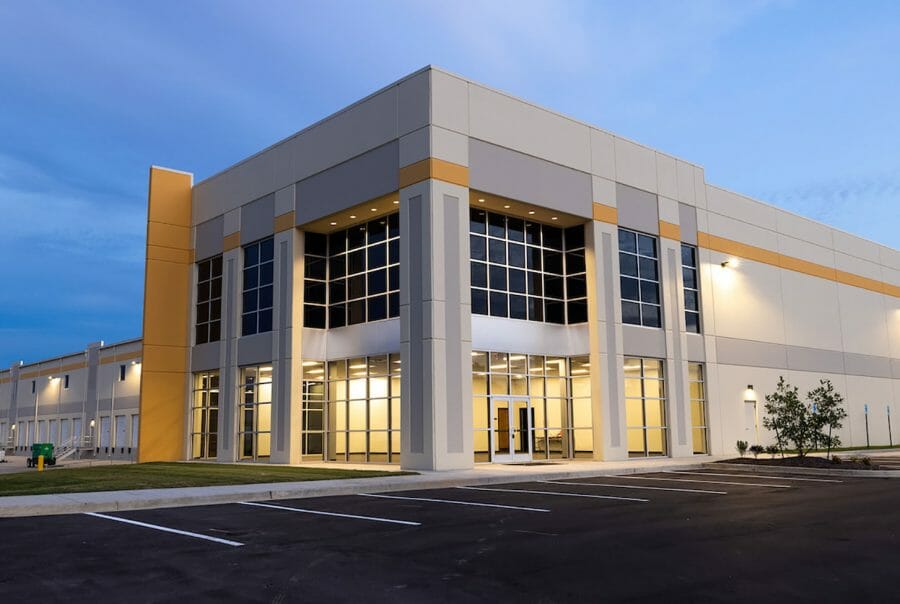 Exeter Stateline Facility in Memphis - Wide view of Exeter Stateline warehouse in Memphis, TN.