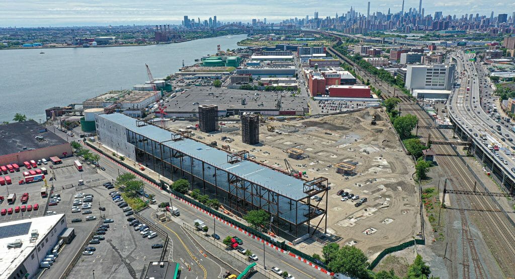 NY_BronxLogisticsCenter2 Aerial shot of Bronx Logistics Center in New York.