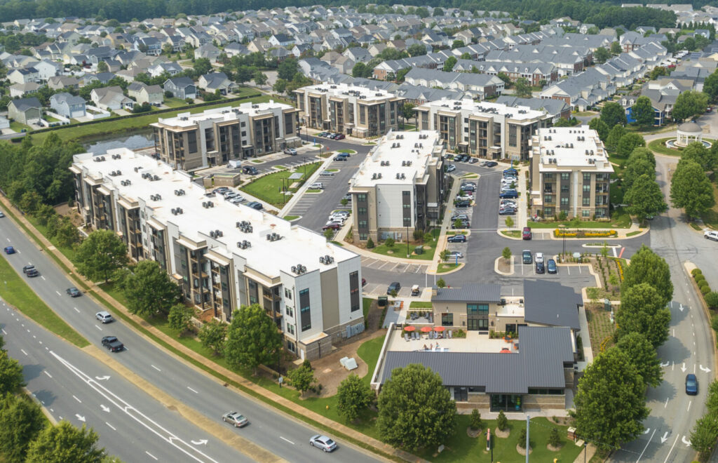 DJI_0974 The NinetyNine Apartments in Raleigh, North Carolina - multi-family construction project